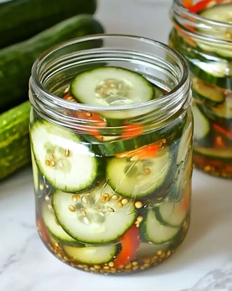 Sweet and Spicy Refrigerator Pickles Recipe