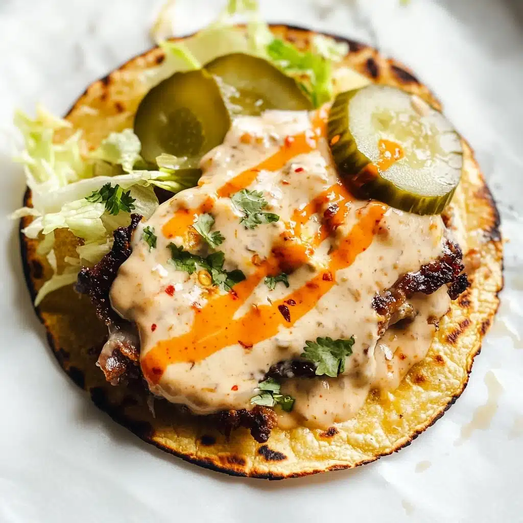 Easy Smash Burger Tacos Recipe - Recipe Image