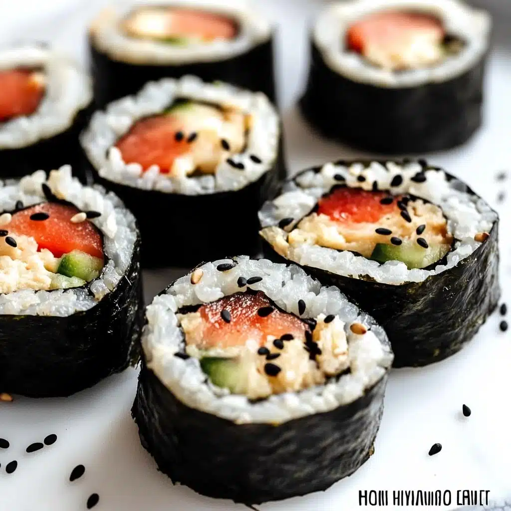 Spicy Watermelon Vegan Sushi Recipe - Recipe Image