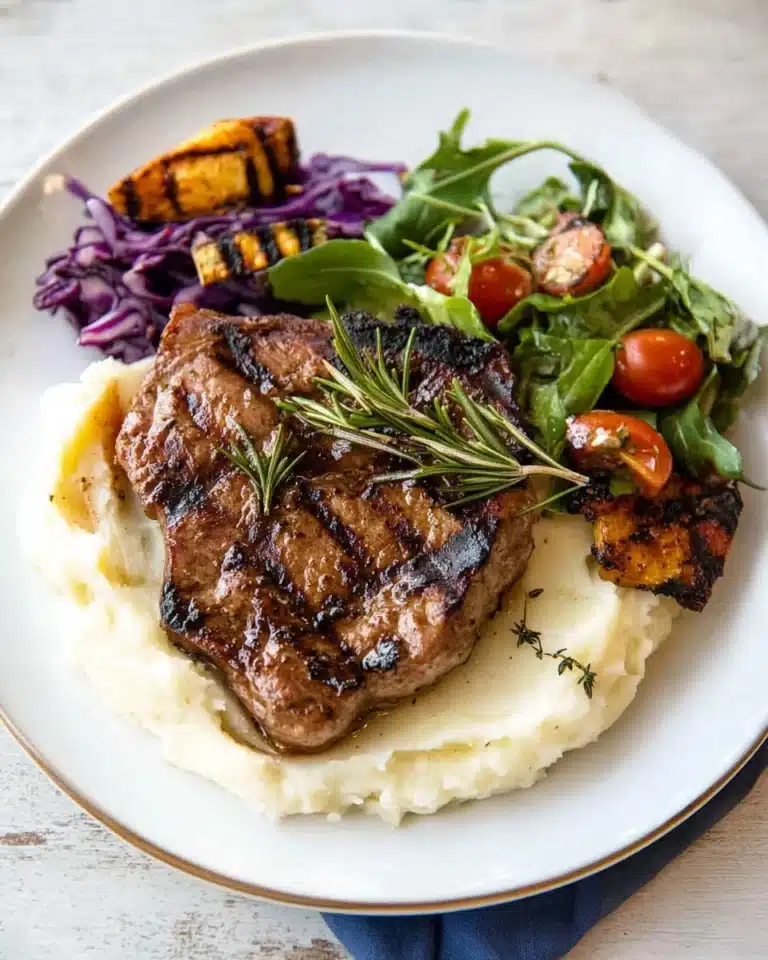 Rosemary Garlic Grilled Lamb Chops Recipe
