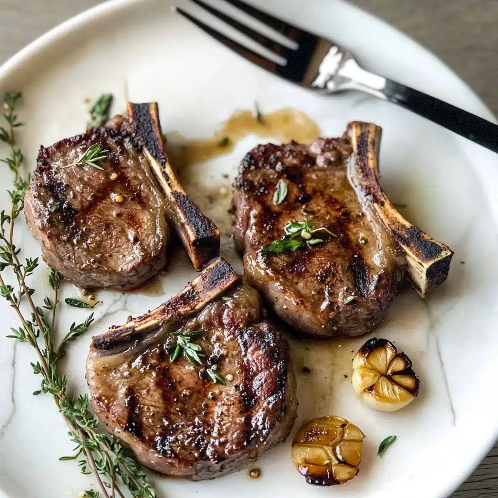 Rosemary Garlic Grilled Lamb Chops Recipe - Recipe Image