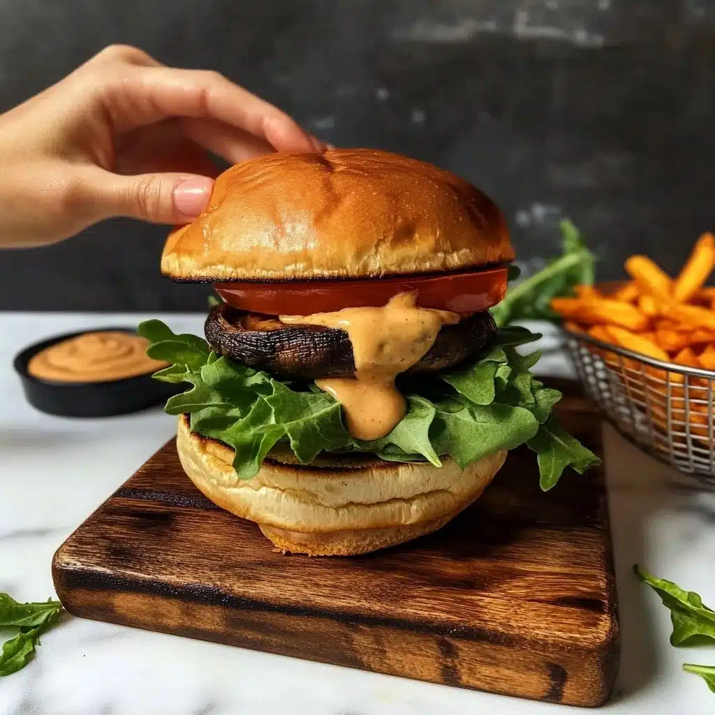 Epic Portobello Mushroom Burger Recipe - Recipe Image