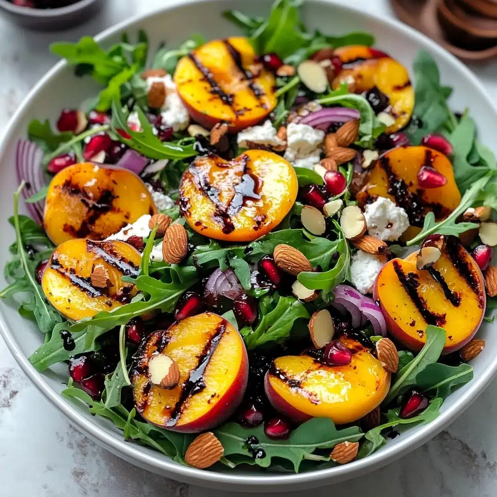 Grilled Peaches, Arugula & Feta Salad Recipe - Recipe Image
