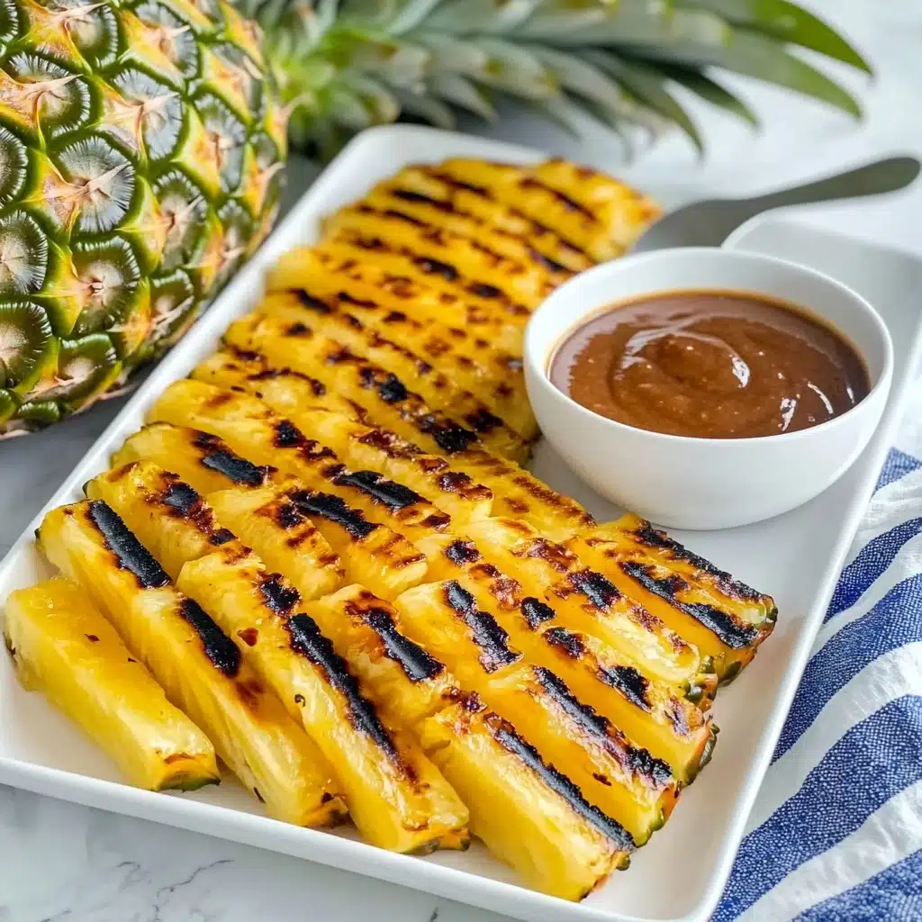 Grilled Pineapple with Cinnamon Honey Drizzle Recipe - Recipe Image