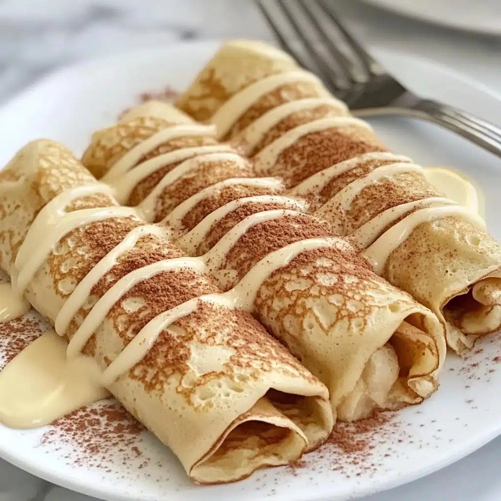 Cinnamon Roll Protein Crepes Recipe - Recipe Image