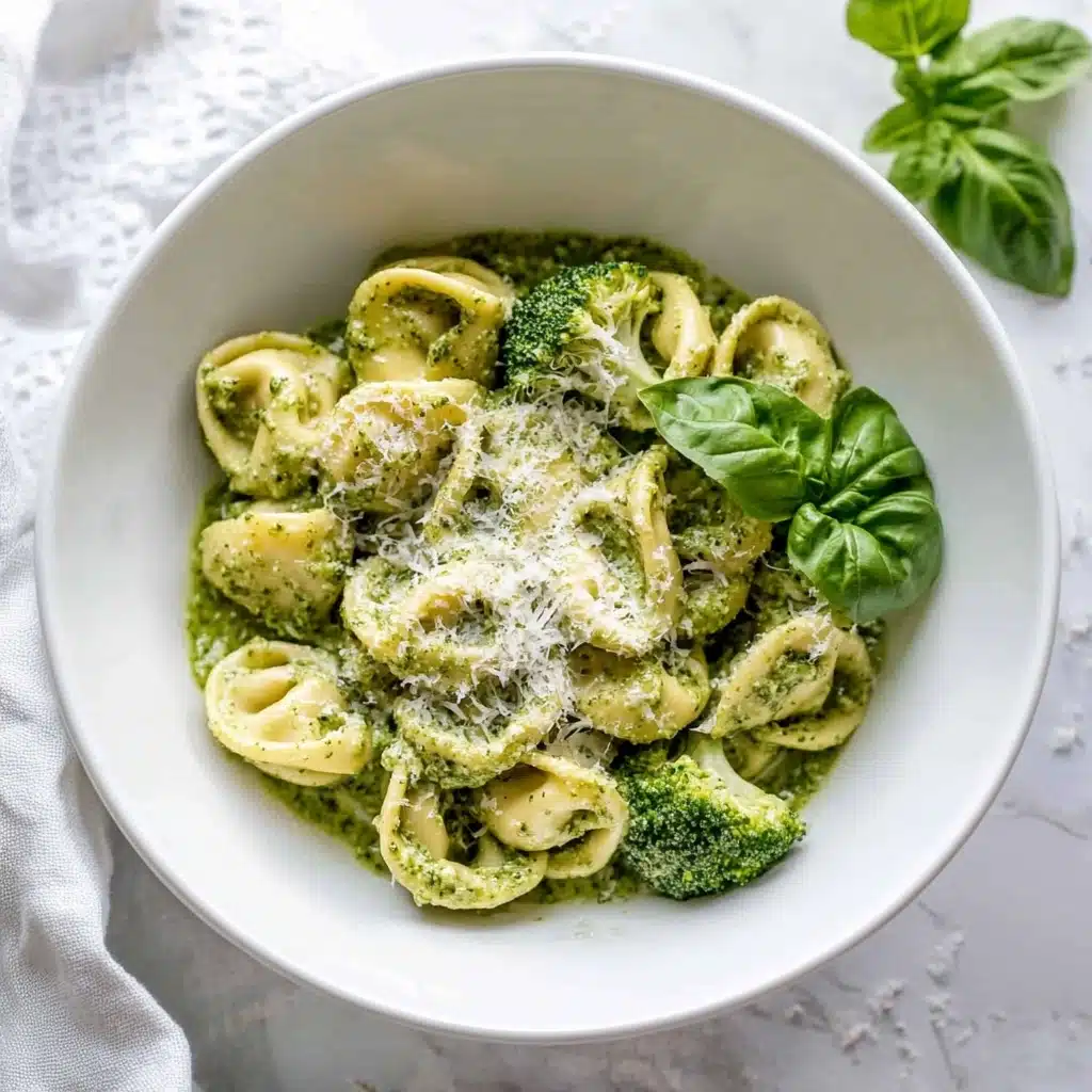 Creamy Pesto Tortellini Recipe - Recipe Image