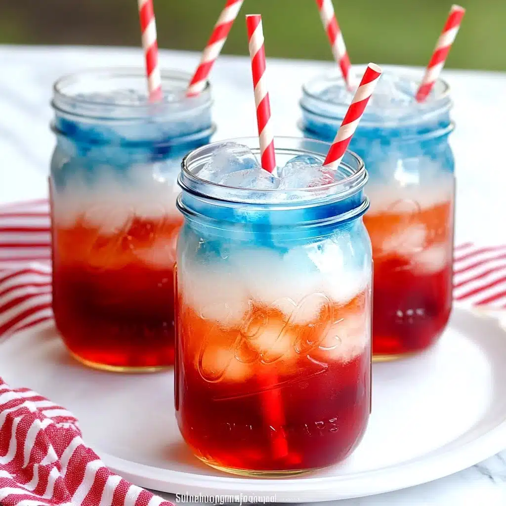 July 4th Layered Drinks Recipe - Recipe Image