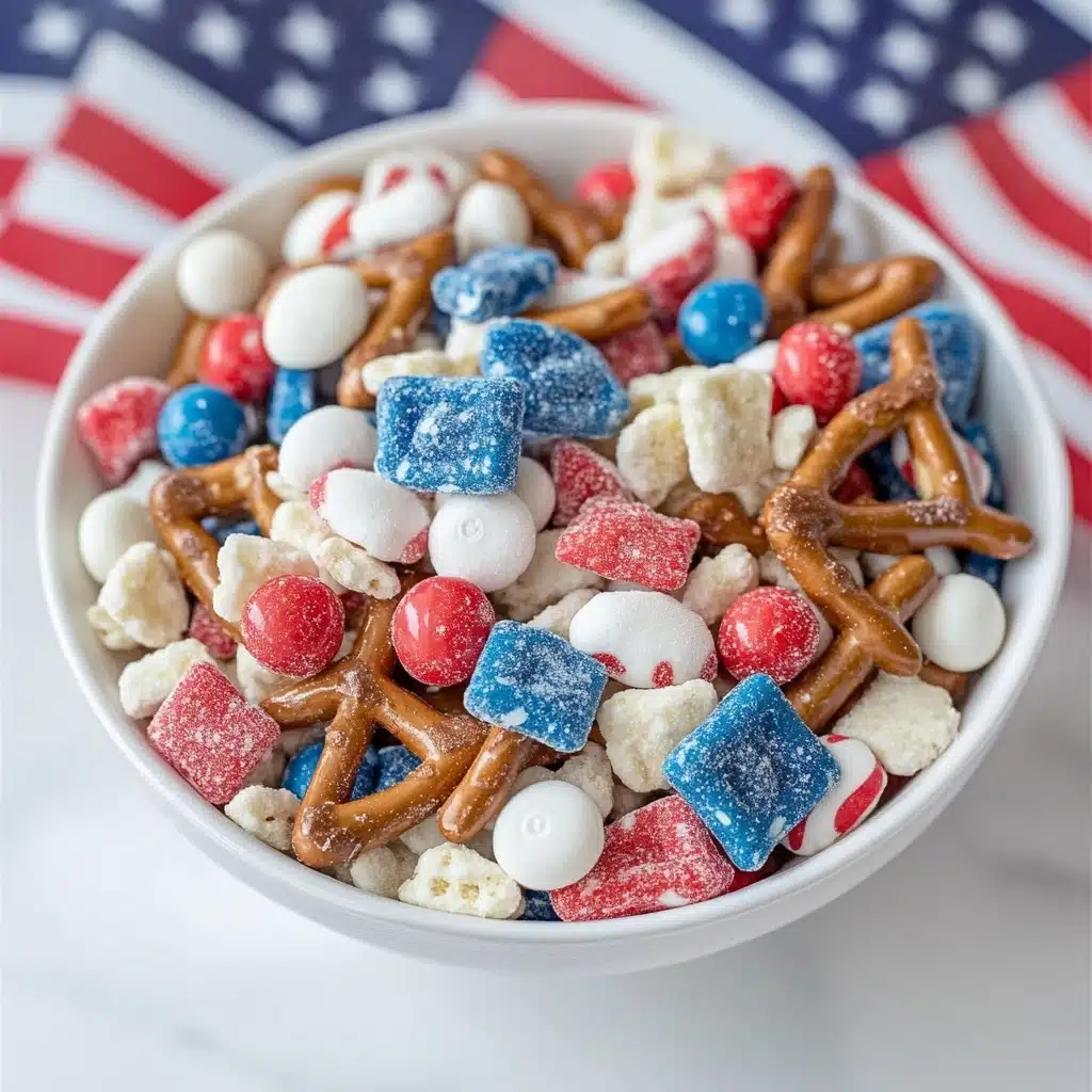Red, White, and Blue Snack Mix Recipe - Recipe Image