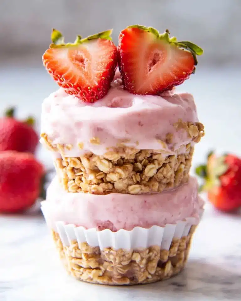 3 Ingredient Strawberry Yogurt Bites Recipe