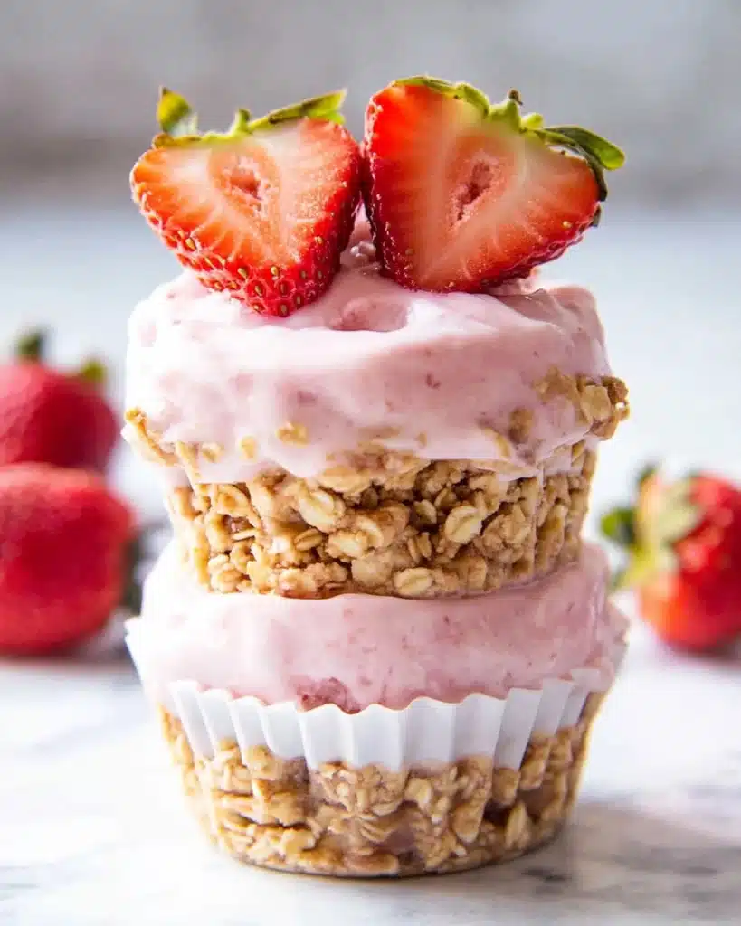 3 Ingredient Strawberry Yogurt Bites Recipe