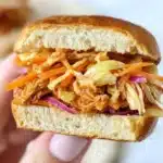 Easy Pulled BBQ Chicken Sliders with Coleslaw (No Mayo) Recipe