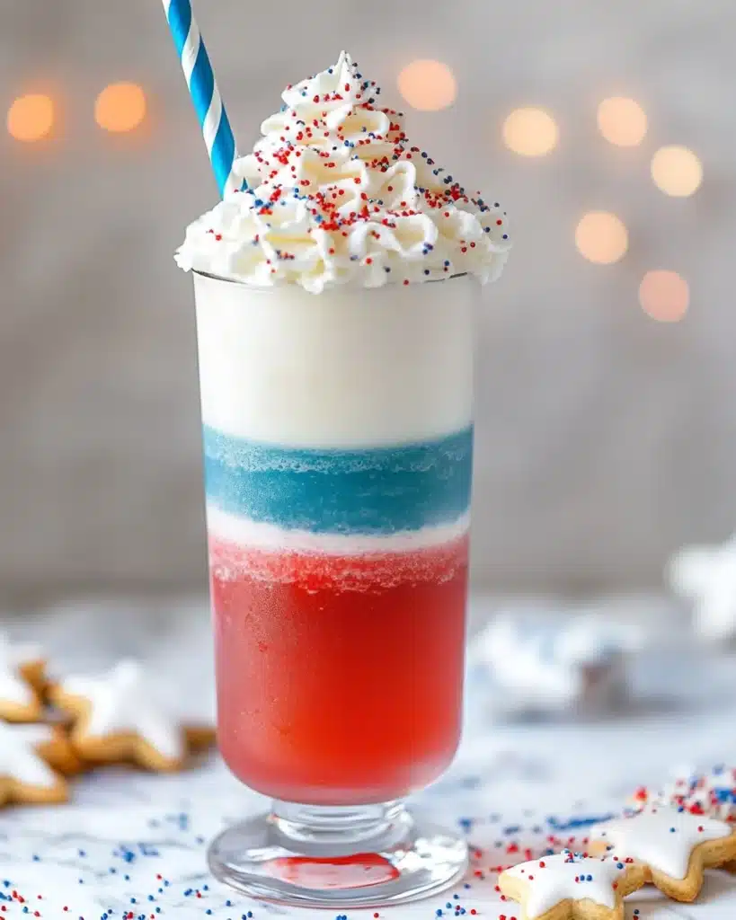 4th of July Layered Mocktail Recipe