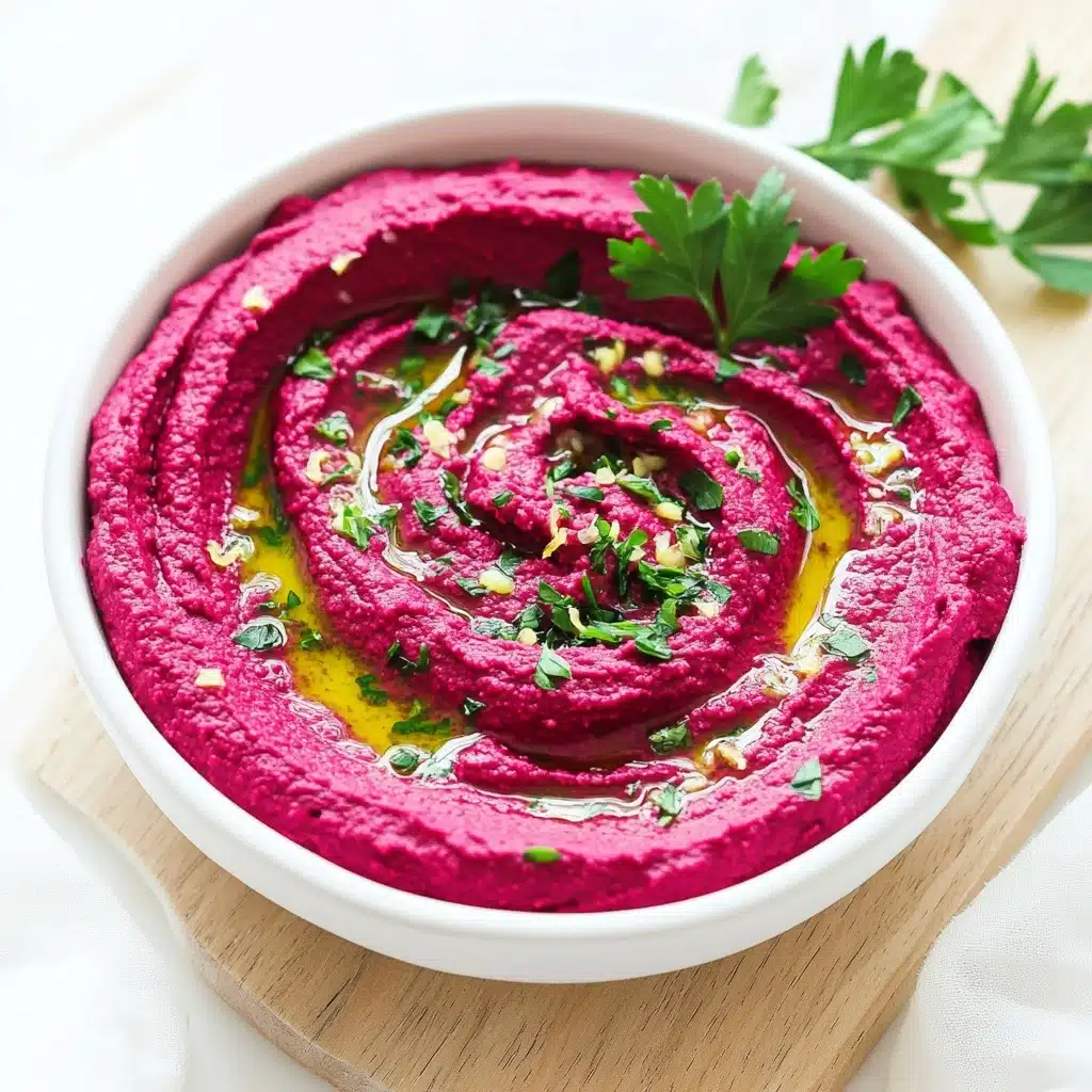 Easy Beetroot Hummus with Tahini Recipe - Recipe Image