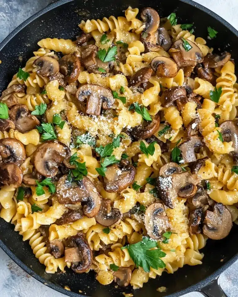 Garlic Mushroom Pasta Recipe