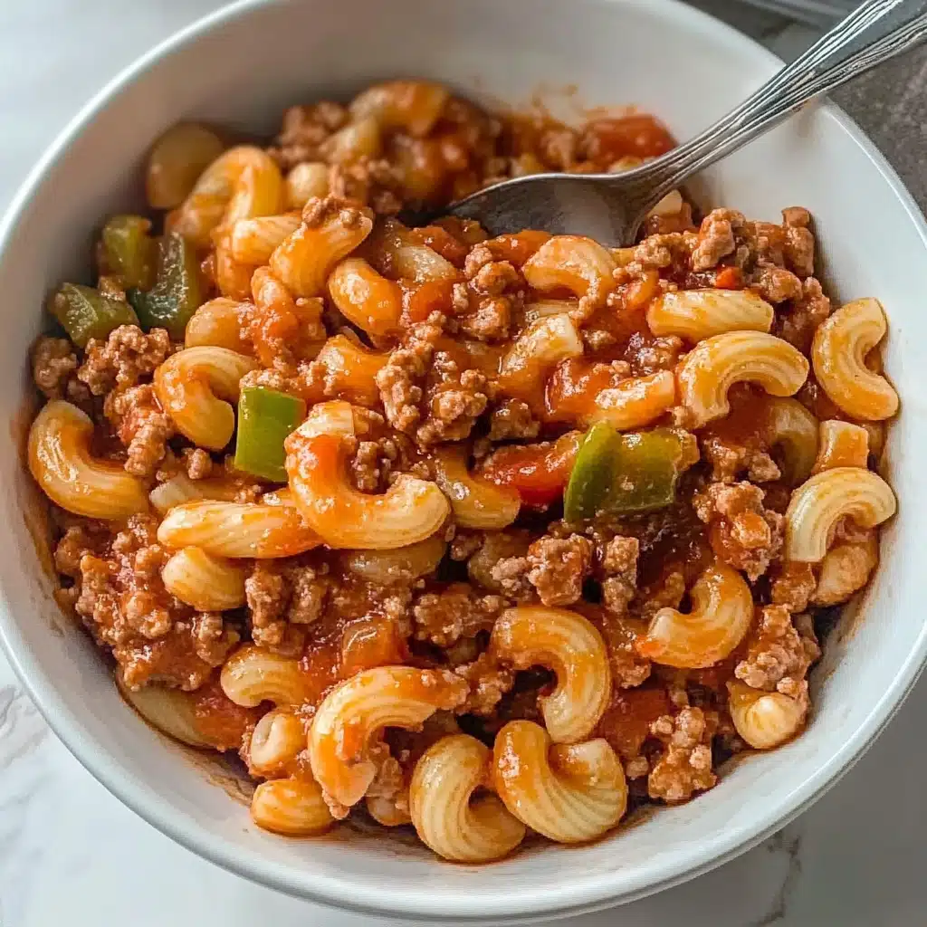 Skillet Beef and Macaroni Recipe - Recipe Image
