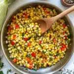 Sautéed Fresh Sweet Corn with Bell Peppers and Onions Recipe