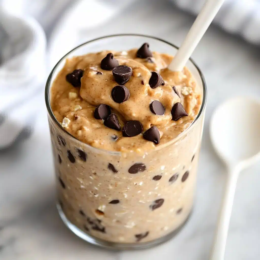 Peanut Butter Cookie Dough Overnight Oats Recipe - Recipe Image