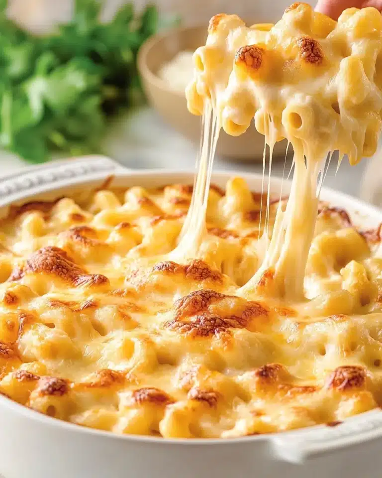 Ultimate Three-Cheese Baked Mac and Cheese Recipe
