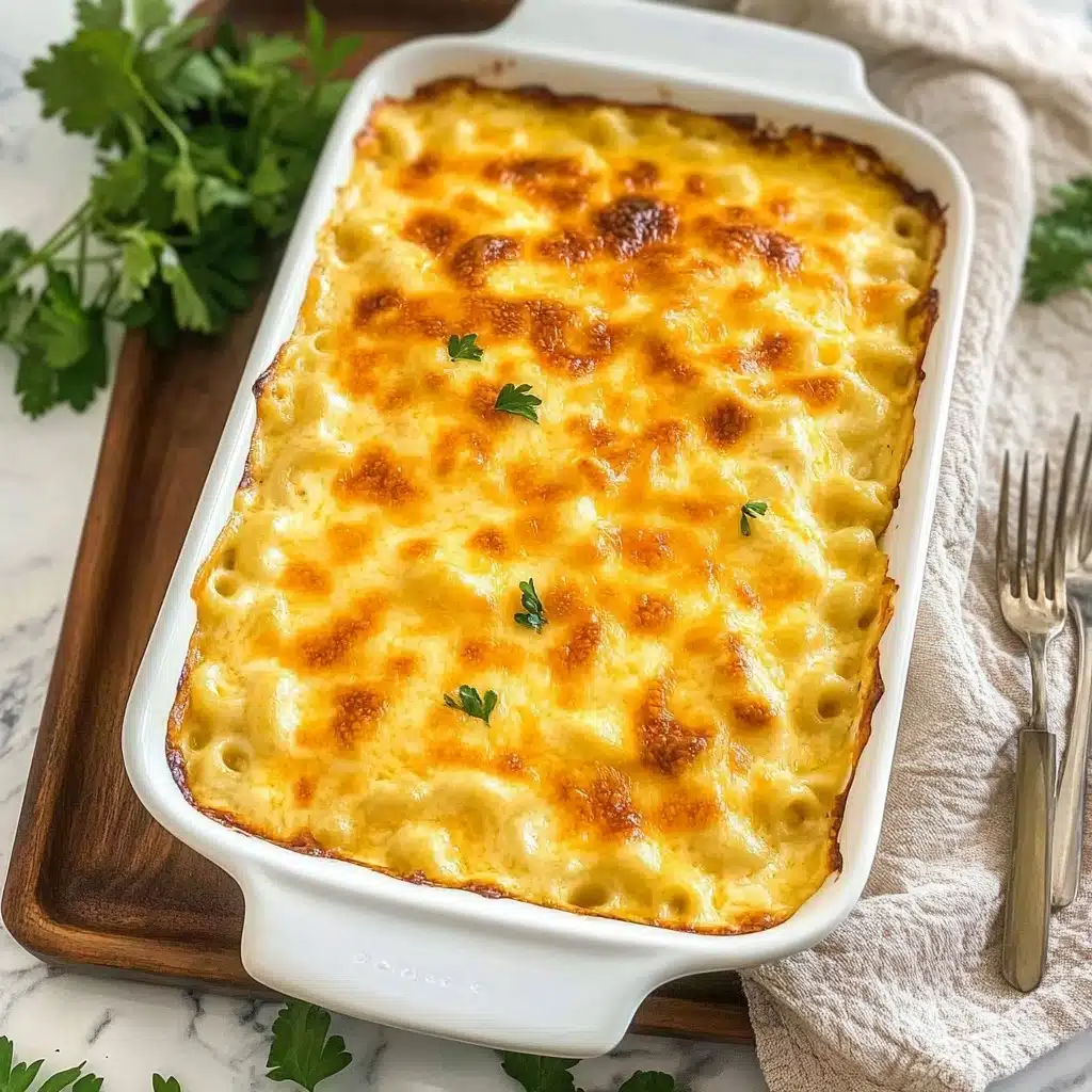 Ultimate Three-Cheese Baked Mac and Cheese Recipe - Recipe Image