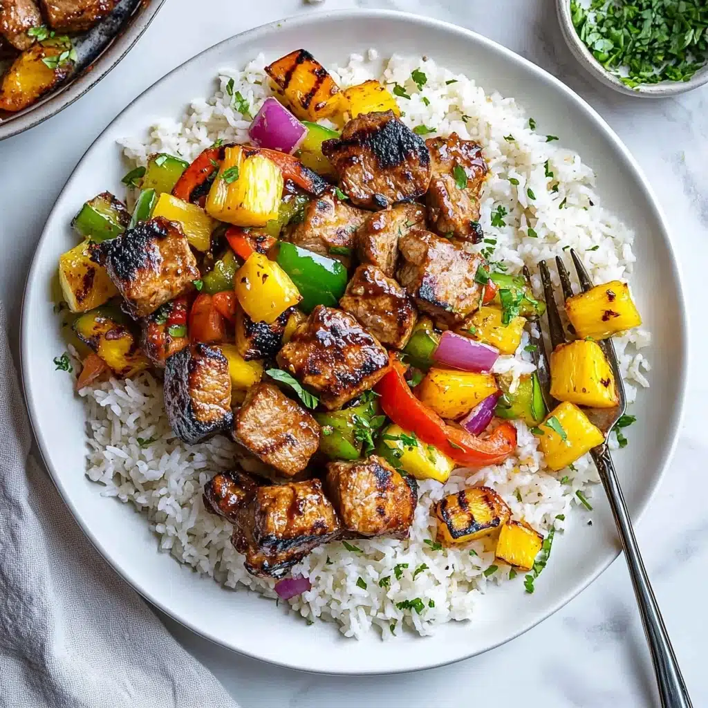Pineapple Chicken Kabobs Recipe - Recipe Image