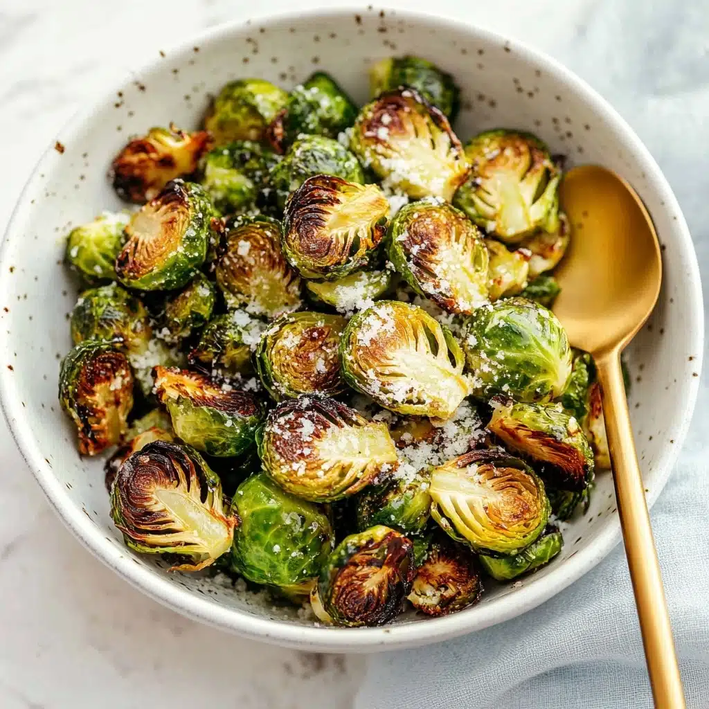 Air Fryer Garlic Parmesan Brussels Sprouts Recipe - Recipe Image