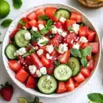 Strawberry Watermelon Cucumber Salad Recipe