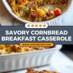 Leftover Cornbread Breakfast Casserole Recipe