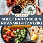 Sheet Pan Chicken Pitas with Tzatziki Recipe
