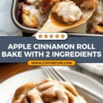 2 Ingredient Apple Cinnamon Roll Bake Recipe