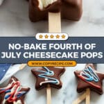 Fourth of July Cheesecake Pops Recipe