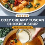 Creamy Tuscan Chickpea Soup Recipe