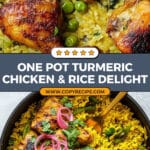 One Pot Turmeric Chicken and Rice Recipe