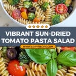 Pasta Salad with Sun Dried Tomatoes Recipe
