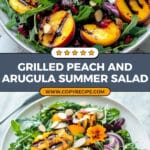 Grilled Peaches, Arugula & Feta Salad Recipe