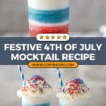 4th of July Layered Mocktail Recipe