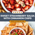 Dessert Strawberry Salsa with Cinnamon Chips Recipe
