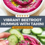 Easy Beetroot Hummus with Tahini Recipe