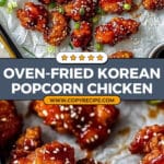 Oven Fried Korean Popcorn Chicken Recipe