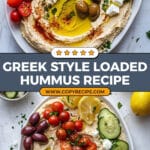Greek Style Loaded Hummus Recipe
