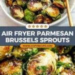 Air Fryer Garlic Parmesan Brussels Sprouts Recipe