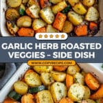 Garlic Herb Roasted Potatoes, Carrots, and Zucchini Recipe
