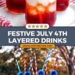 July 4th Layered Drinks Recipe