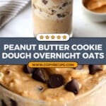 Peanut Butter Cookie Dough Overnight Oats Recipe