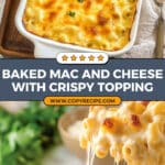 Ultimate Three-Cheese Baked Mac and Cheese Recipe