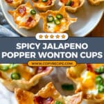 Jalapeno Popper Wonton Cups Recipe