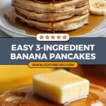 3 Ingredient Banana Pancakes Recipe