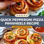 Pepperoni Pizza Pinwheels Recipe