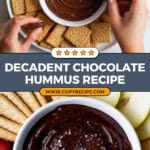 Healthy Chocolate Hummus Dip Recipe