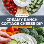 Cottage Cheese Dip with Ranch Seasoning Recipe