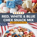 Red, White, and Blue Snack Mix Recipe